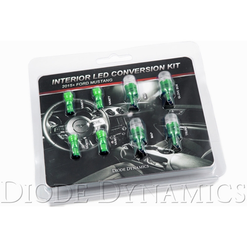 Diode Dynamics Mustang Interior Light Kit 15-17 Mustang Stage 2 Green 