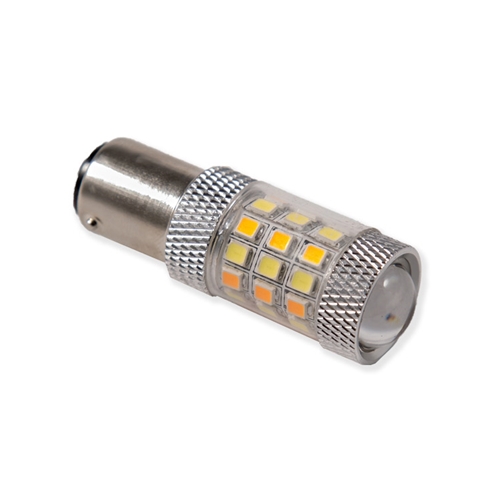 Diode Dynamics 1157 Front Turn Signal Bulbs - HP24 Single LED Cool White/Amber Switchback Turn Signal Bulb  DD0012S-TS
