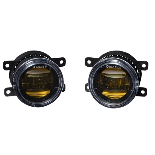 Diode Dynamics Elite Series Type A Fog Lamps for 2012-2016 Fiat 500 Pair Yellow 3000K 