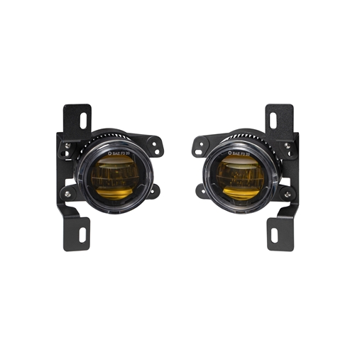 Diode Dynamics Elite Series Type MR Fog Lamps for 2020-2022 Jeep JT Gladiator Rubicon w/ Steel Bumper Pair Yellow 3000K 