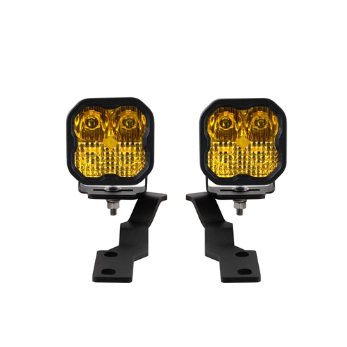 Diode Dynamics SS3 LED Ditch Light Kit for 2016-2021 Toyota Tacoma, Sport Yellow Combo 