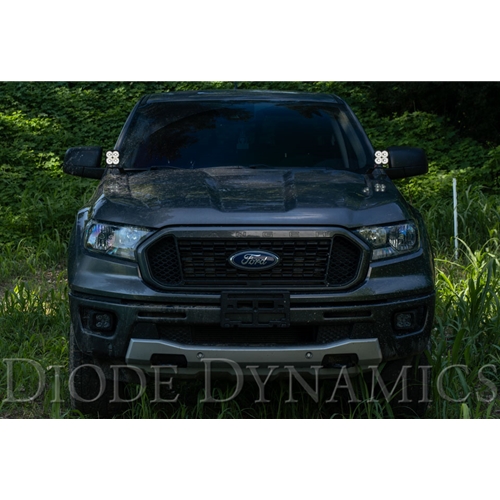 Diode Dynamics SS3 LED Ditch Light Kit for 2019-2021 Ford Ranger, Sport White Combo 