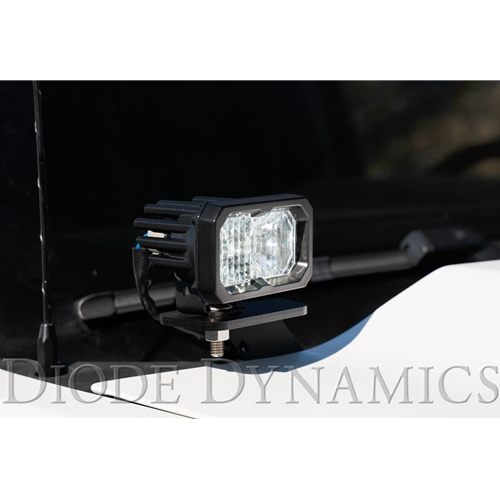 Diode Dynamics SS3 LED Ditch Light Kit for 2014-2019 Chevrolet Silverado 1500, Sport White Combo 