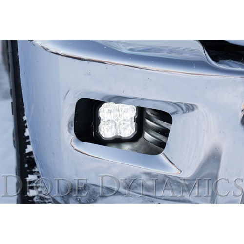 Diode Dynamics SS3 Horizontal LED Fog Light Kit for 10-18 Ram 2500/3500 White SAE/DOT Driving Sport 
