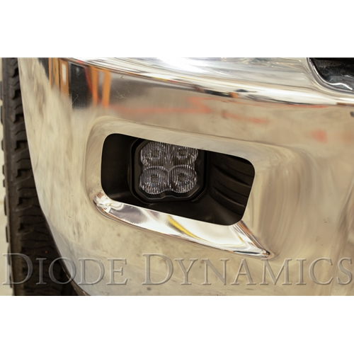 Diode Dynamics SS3 Horizontal LED Fog Light Kit for 09-12 Ram 1500 White SAE/DOT Fog Sport 