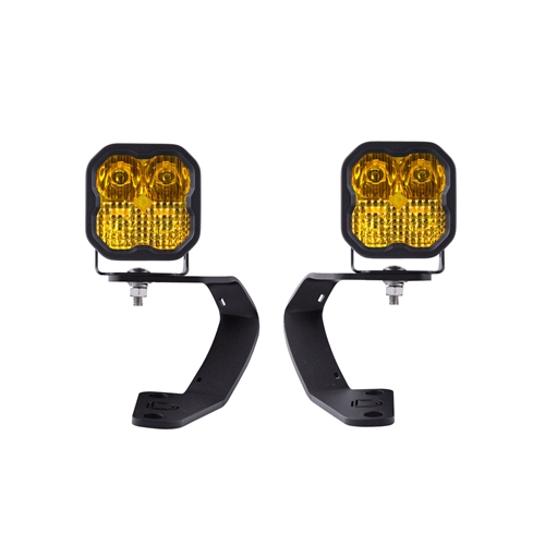 Diode Dynamics SS3 LED Ditch Light Kit for 2010-2021 Toyota 4Runner Sport Yellow Combo 