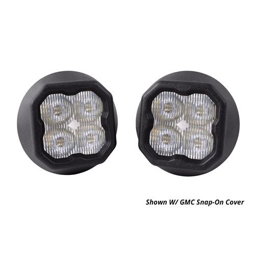 Diode Dynamics SS3 Type GM ABL LED Fog Light Kit for 2015-2020 GMC Canyon White SAE/DOT Fog Max w/ Backlight 