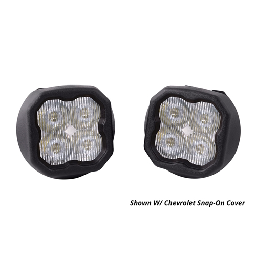 Diode Dynamics SS3 Type GM ABL LED Fog Light Kit for 2015-2021 Chevrolet Colorado Yellow SAE/DOT Fog Max w/ Backlight 