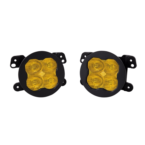 Diode Dynamics SS3 Type M ABL LED Fog Light Kit for 2014-2017 Jeep Cherokee Yellow SAE/DOT Fog Pro w/ Backlight Type M Bracket Kit 