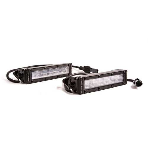 Diode Dynamics 6 Inch LED Light Bar Single Row Straight SS6 White Wide Light Bar Pair 