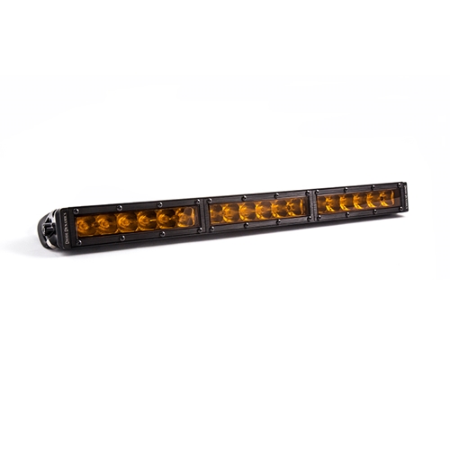 Diode Dynamics 18 Inch LED Light Bar  Single Row Straight Amber Driving Each Stage Series 