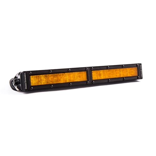 Diode Dynamics 12 Inch LED Light Bar  Single Row Straight Amber Wide Each Stage Series 