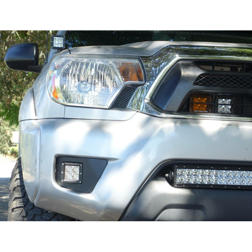 Cali Raised 12-15 Toyota Tacoma LED Fog Light Pod Replacements Brackets Kit 3X2 18W LED Pods Cali Raised LED