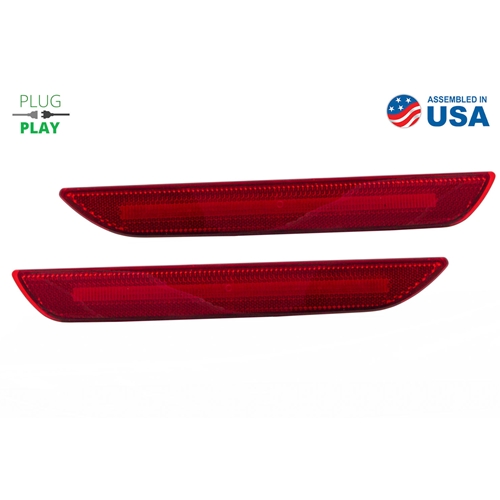 Diode Dynamics LED Sidemarkers for 2015-2021 EU/AU Ford Mustang, Red (pair)