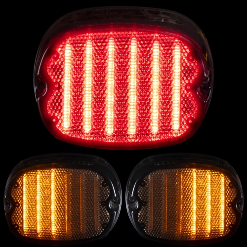 HOGWORKZ® Low Pro LED Taillight & Signals w/ Plate Light | Smoked Lens
