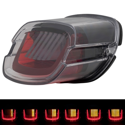 HOGWORKZ® Uproar Sequential LED Taillight w/out Plate Light | Clear