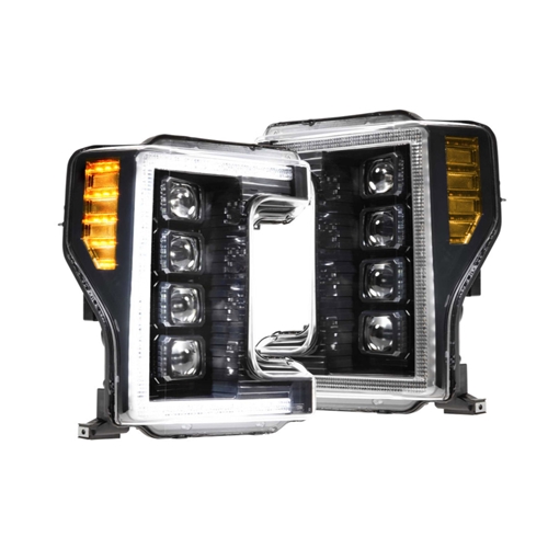 Morimoto XB LED Headlights: Ford Super Duty (17-19) (Pair | ASM | Amber DRL)