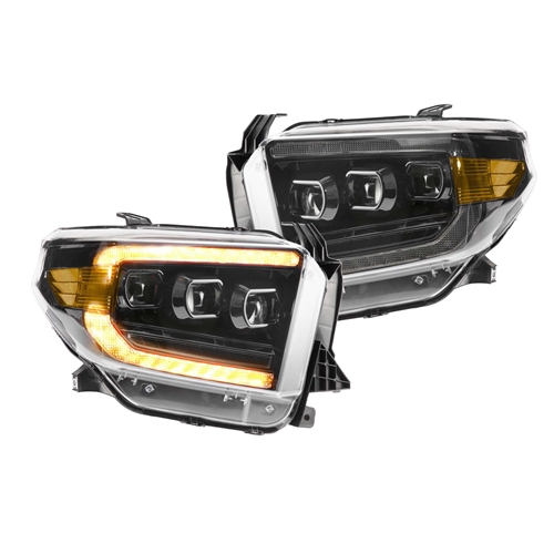 Morimoto XB LED Headlights: Toyota Tundra (14-20) (Pair | ASM | Amber DRL) (Gen 2)