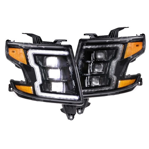 Morimoto XB LED Headlights: Chevrolet Tahoe|Suburban (15-20) (Pair | Smoked)