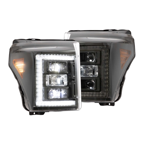 Morimoto XB Hybrid LED Headlights: Ford Super Duty (11-16) (Pair | ASM)