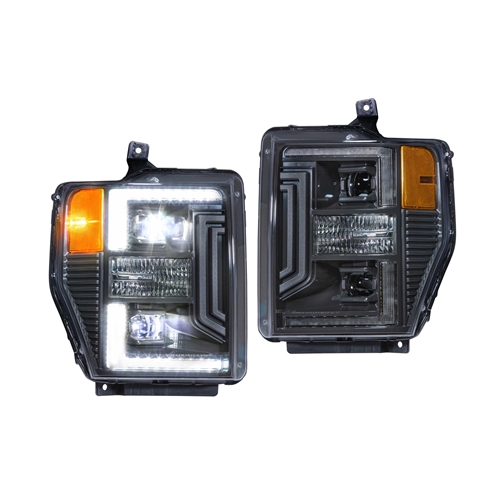 Morimoto XB Hybrid LED Headlights: Ford Super Duty (08-10) (Pair | ASM)