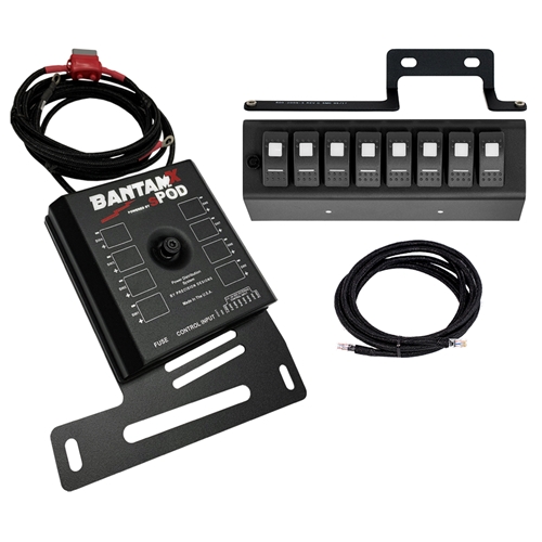 sPod BantamX w/ Red LED Switch panel for JK 2009-2018