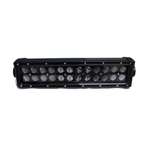 Race Sport Lighting 15 Inch Blacked Out Series LED Light Bar Straight Double Row Silver Combo Flood/Beam Straight Hi Performance 