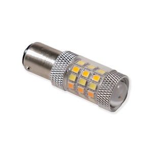 Diode Dynamics 1157 Front Turn Signal Bulbs - HP24 Single LED Cool White/Amber Switchback Turn Signal Bulb  DD0012S-TS